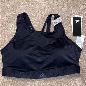 Black Mesh Adidas Sports Bra